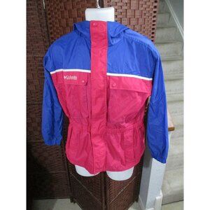 Columbia Full Zip Light Jacket Hoodie Youth 14-16 Girls Boys Pink Outdoors